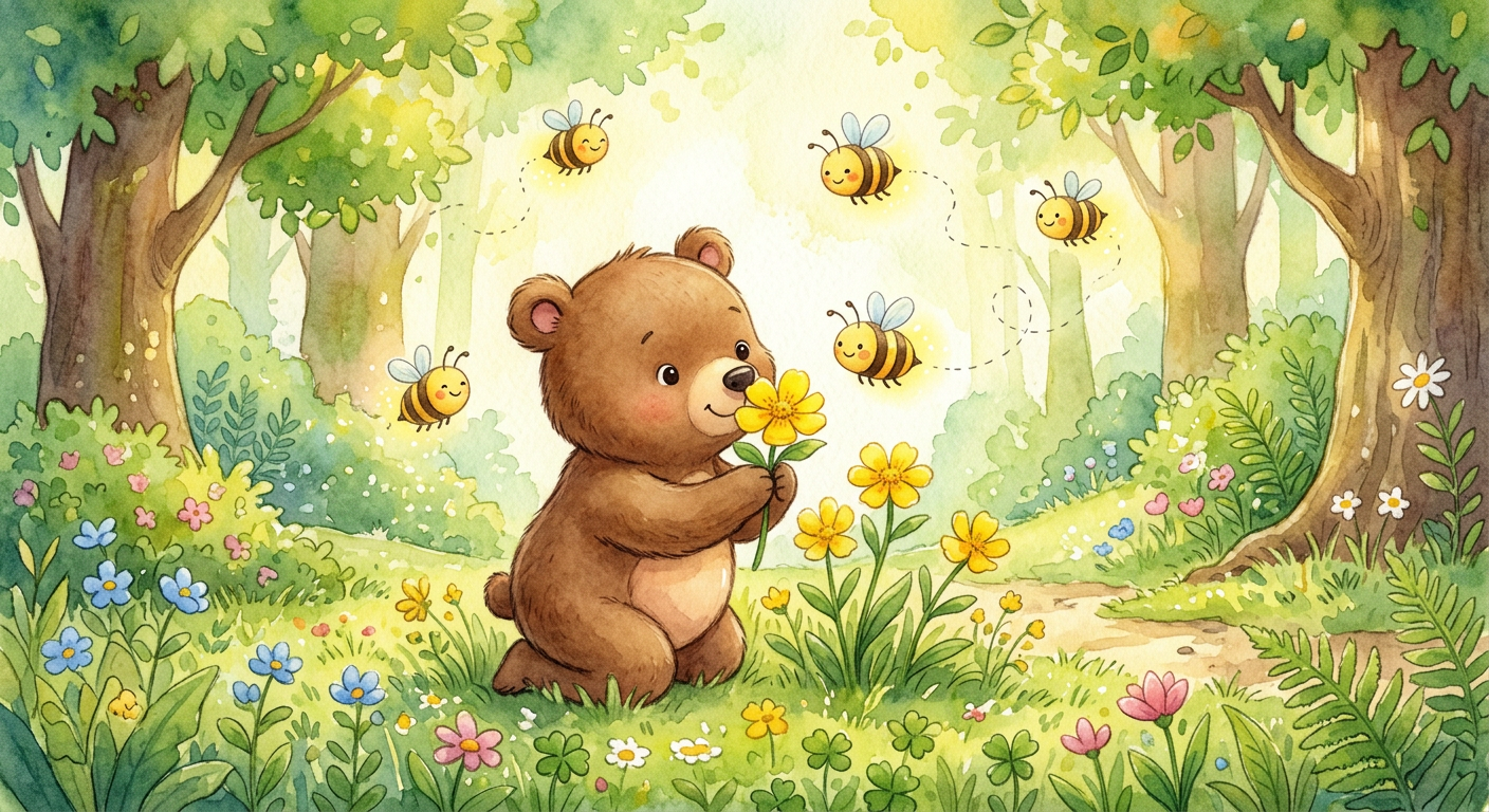 Bumbis Bruna Nos och den Gyllene Skogens Gömställe